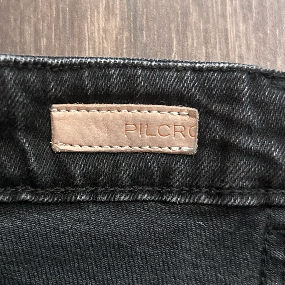 Anthropologie Pilcro The Selvage Vintage Straight Jeans in Black Sz 27 - Picture 7 of 9
